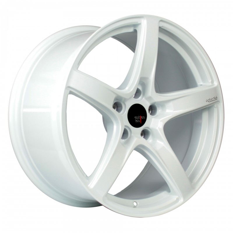 Option Lab R555 Onyx White 18x9.5 5x112 +38