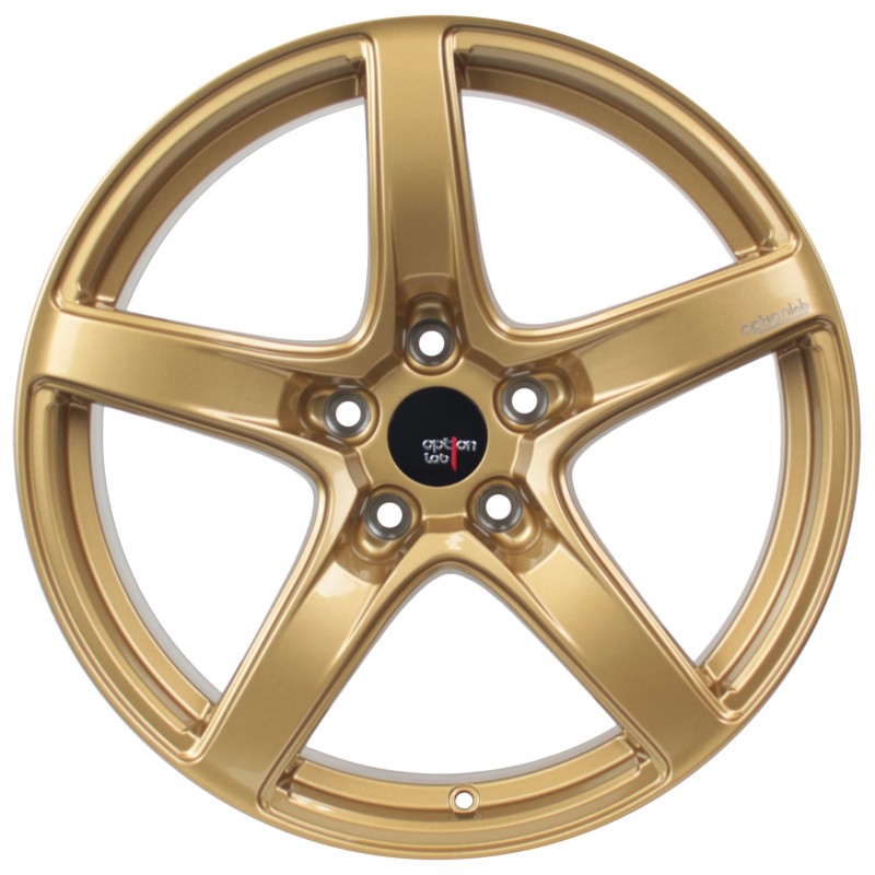 Option Lab R555 Top Secret Gold 18x9.5 5x112 +38