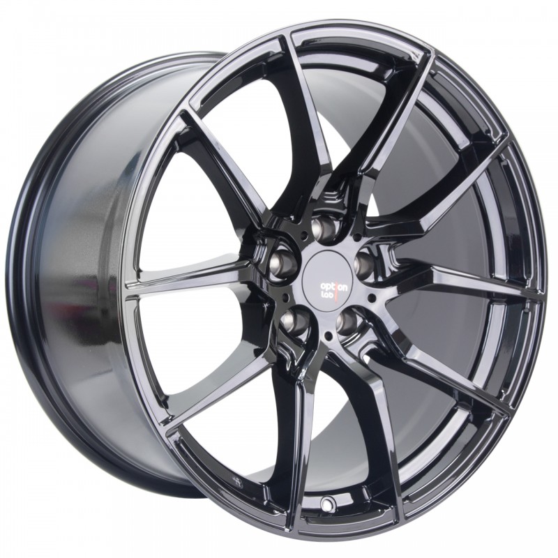 Option Lab R716 Gotham Black 18x8.5 5x112 +45