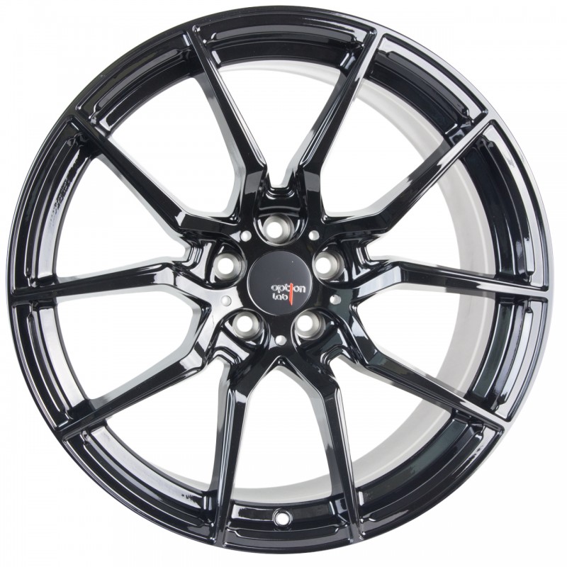 Option Lab R716 Gotham Black 18x8.5 5x112 +45