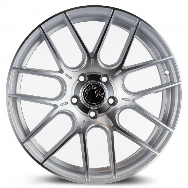 Aodhan AH-X Gloss Silver Machined Face 18x9.5 5x112 +35