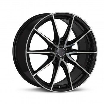 Enkei Draco Black Machined 18x8 5x112 +45