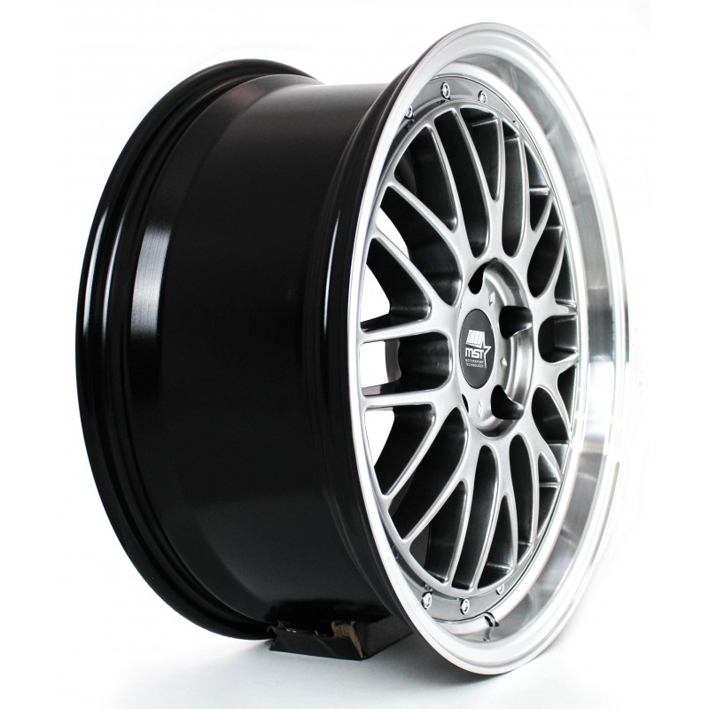 MST LeMan Hyper Black w/Machined Lip 19x8.5 5x112 +35