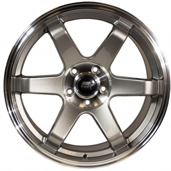 MST MT01 Gunmetal w/Machined Lip 18x9.5 5x112 +35