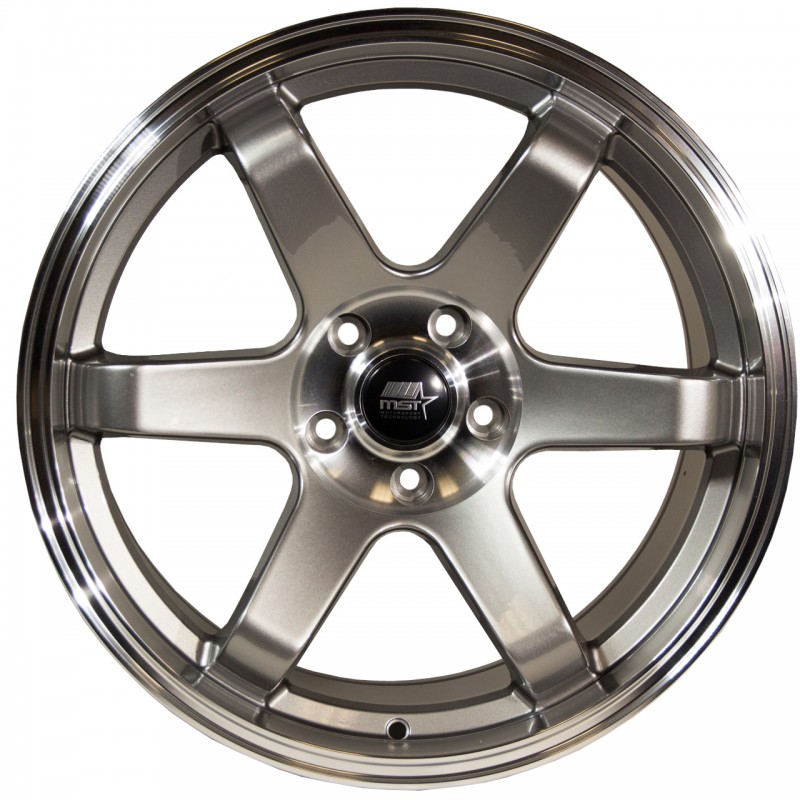 MST MT01 Gunmetal w/Machined Lip 18x9.5 5x112 +35