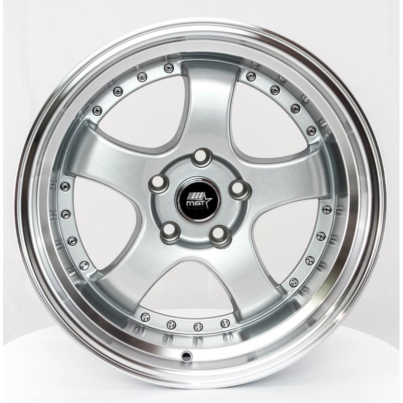 MST MT07 Silver Machined 17x9 +20