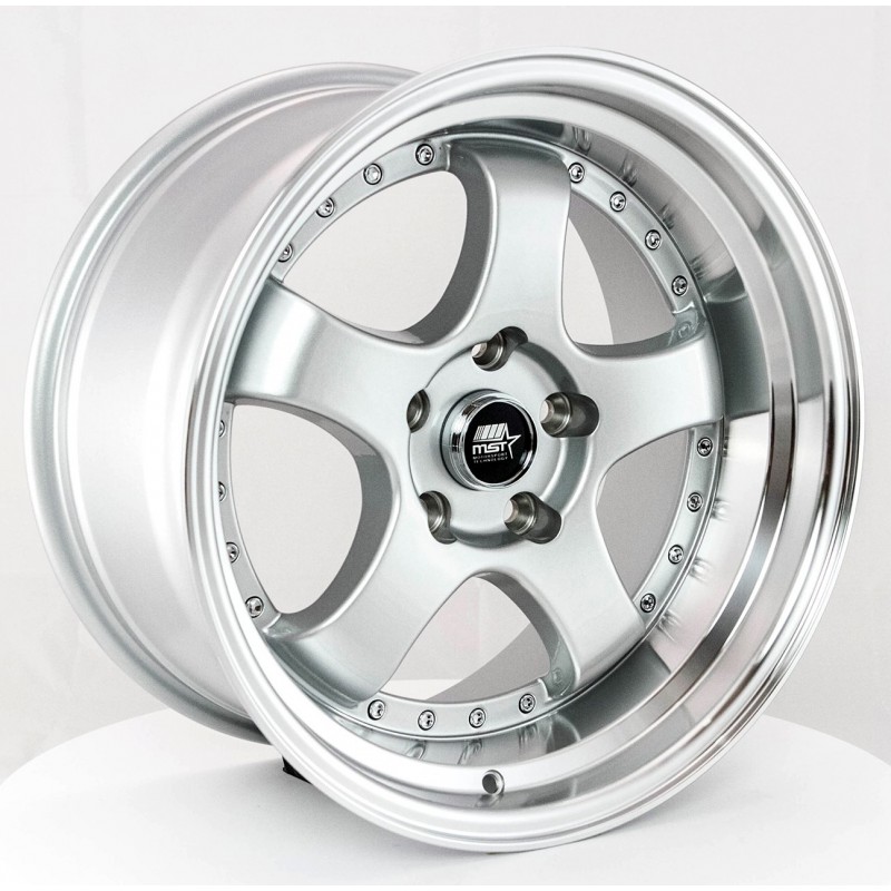 MST MT07 Silver Machined 17x9 +20