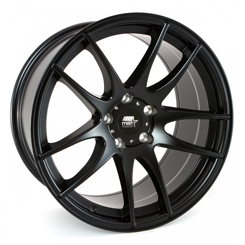 MST MT30 Matte Black 17x9 5x112 +30