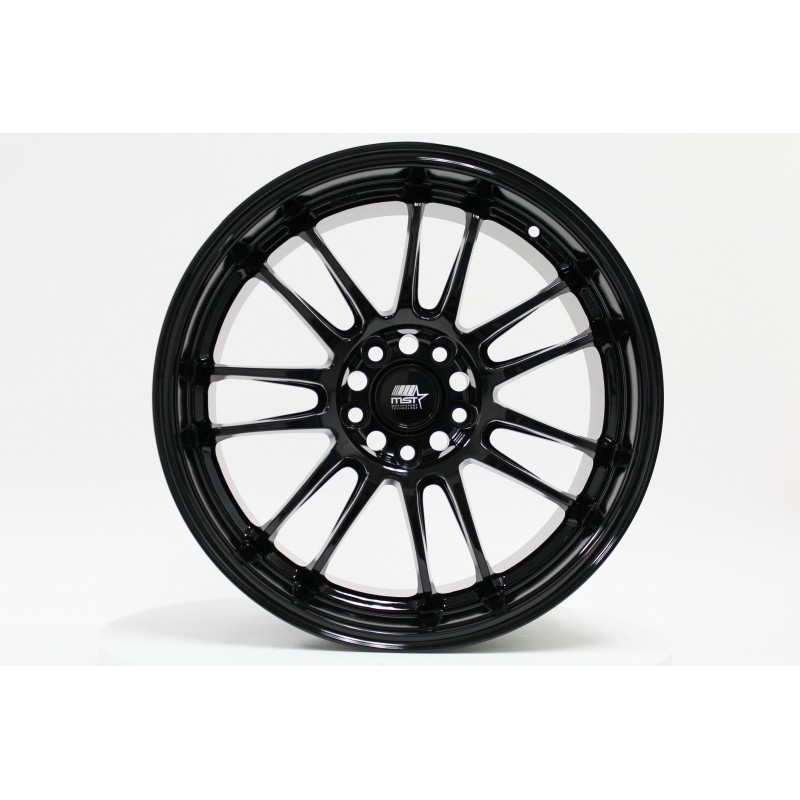 MST MT45 Glossy Black 18x9.5 5x112 +38