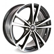 MST Saber Glossy Black w/Machined Face 16x7 5x112 +45