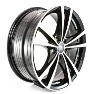 MST Saber Glossy Black w/Machined Face 16x7 5x112 +45