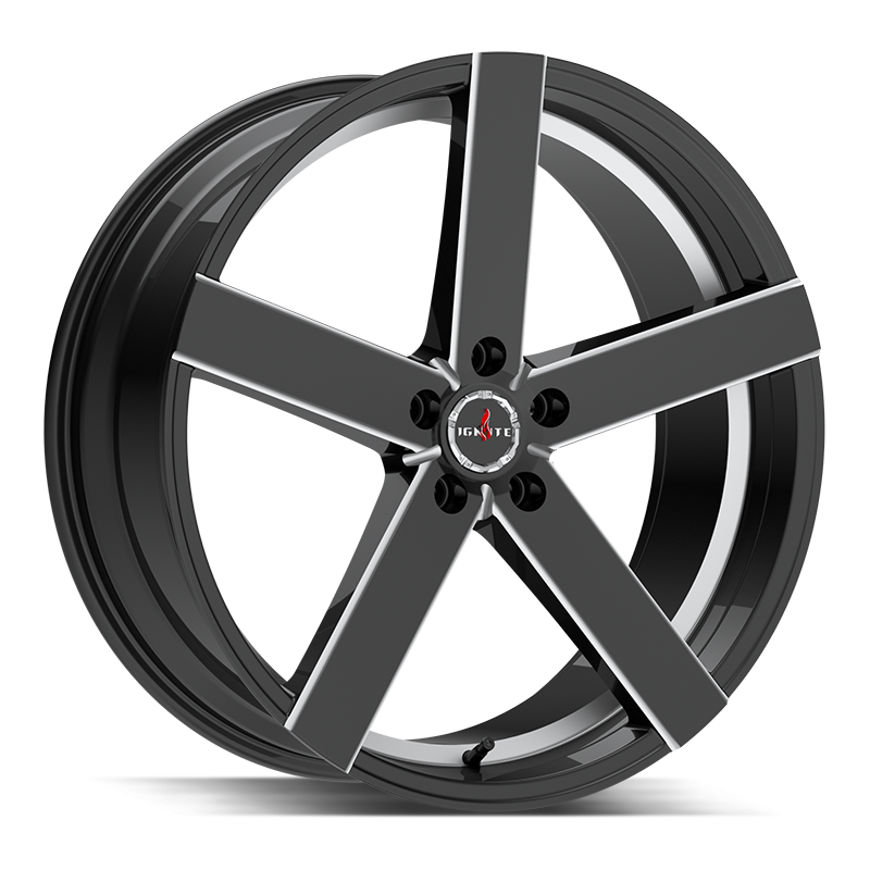 Ignite Spark Gloss Black Milled 22x8.5 5x112 +35